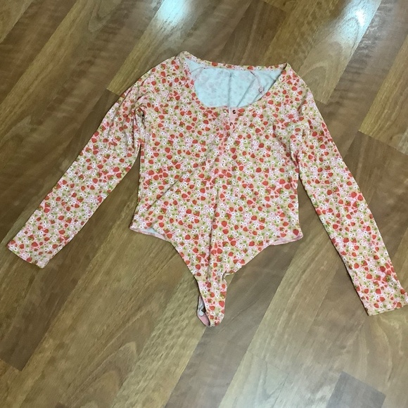 aerie Ribknit Henley bodysuit top XL - Picture 7 of 14